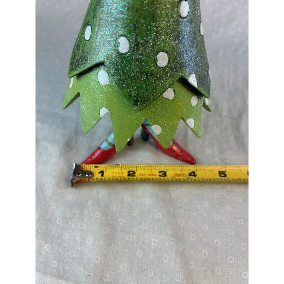 Krinkles Cat Holding Christmas Tree 10" Figurine by Patience Brewster Dept 56 - Picture 5 of 9